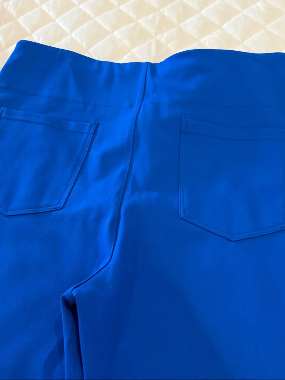 HALARA NWT Vibrant Cobalt Electric Blue Wide Leg Lounge Pants Size Large - Picture 9 of 11